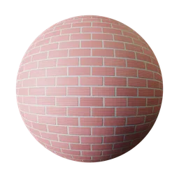 Pink Grooved Brick