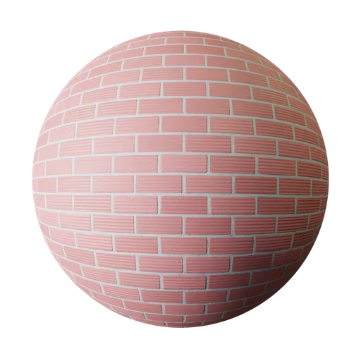 Pink Grooved Brick