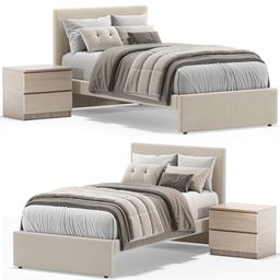 bed Ikea upholsteredbed GLADSTAD