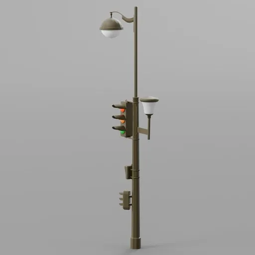 Parisian,Traffic Lights,Double Arm,Lamp