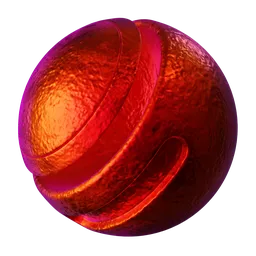 Iridescent Metal Red Rough