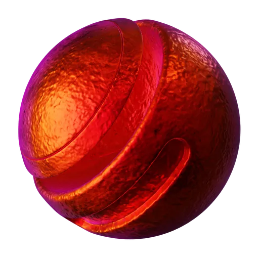 Iridescent Metal Red Rough