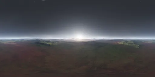 Sci-fi Alien Landscape Hazy