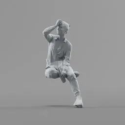 Lowpoly Female Sitting