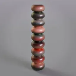 Spheres colored sculpture