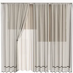 MI Silk And Cotton Curtain Set
