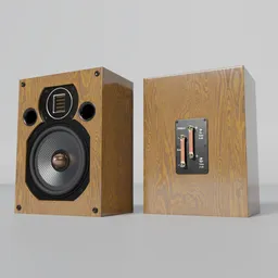 Hi Fi Audio Monitor 7 inch beige wood
