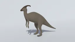 Cartoon Parasaurolophus
