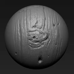 Detailed sculpting brush for 3D models, mimics natural wood and tree textures, enhances creature designs, compatible with Blender.