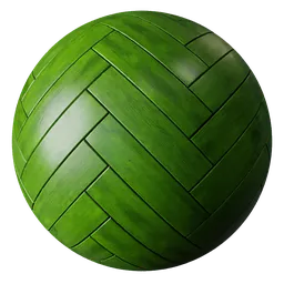 Parquet Wood Floor Green