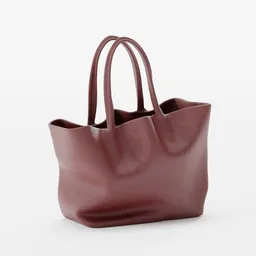 Redish leather tote
