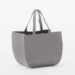 Grey tote bag