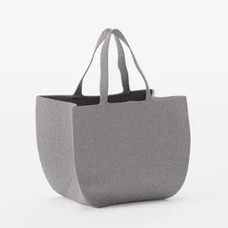 Grey tote bag