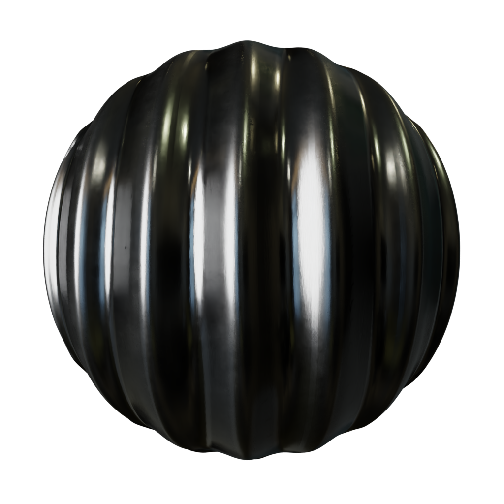 Ribbed Metal PBR | FREE metal materials | Blendkit