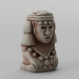 Aztec Stone Statue