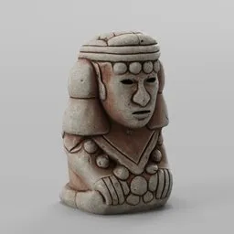 Aztec Stone Statue