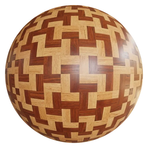 Maze pattern wooden floor