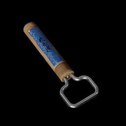 "Highly-detailed Bottle Opener 3D model for Blender 3D. Perfect addition to your virtual kitchen set. Free from Freepoly.org."