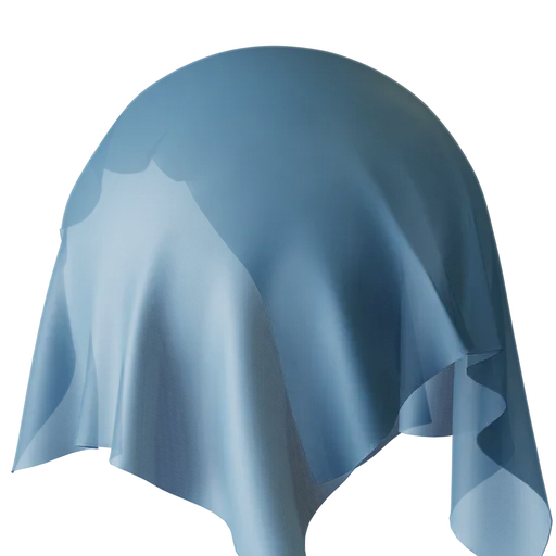Plain Blue Sheer