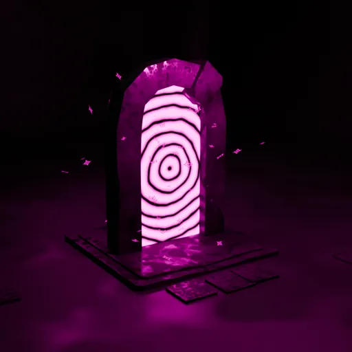 Neon Sci-Fi Portal Gate