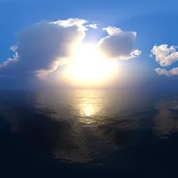Clouds sun