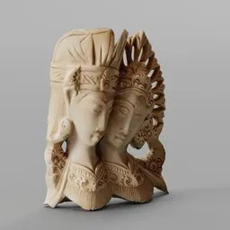 Indonesian Wooden Carved Decor