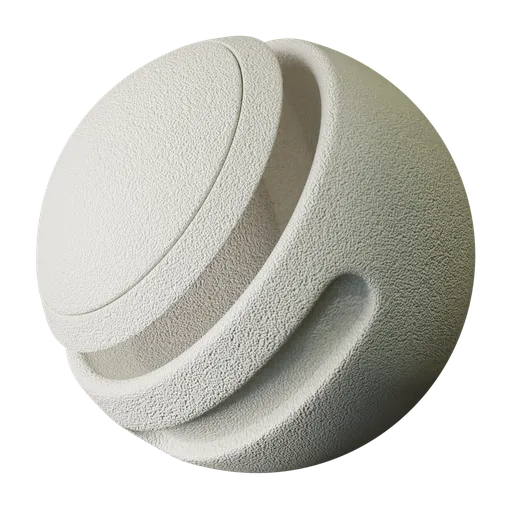 Highly detailed Distressed Stucco PBR material with coarse texture, earthy tones, and subtle reflections for Blender 3D modeling.