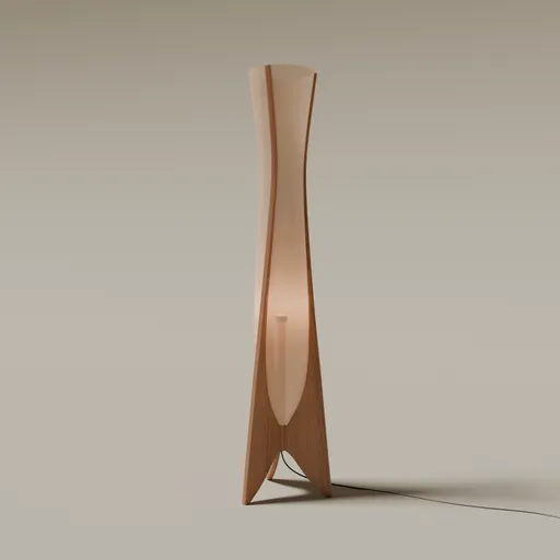 Modern Wooden Floor Lamp
