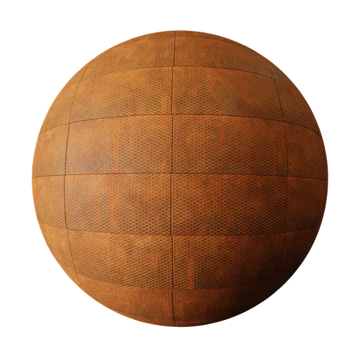Rusty metal panels