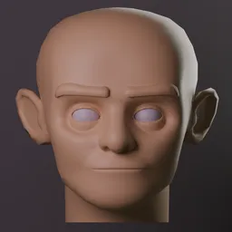 Stylized Oldman head basemesh
