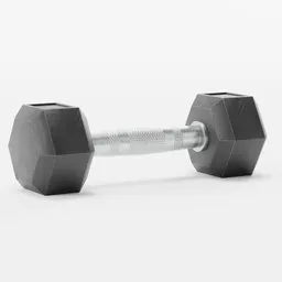 Small Rubber Dumbbell