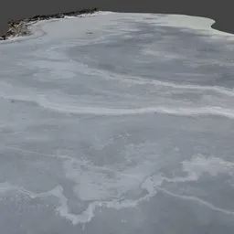 Frozen Ice Lake