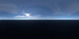 Clear expansive blue sky with sunlight for realistic HDR scene lighting, high-quality 16k resolution.