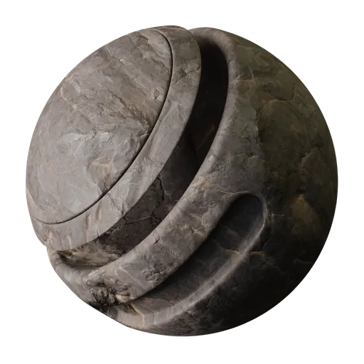 Jagged Basalt Rock