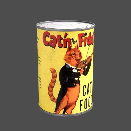 Vintage Cat Food Can