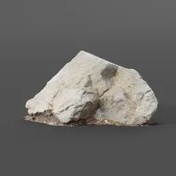 "Photoscanned Huge Stone 3D model for Blender 3D - detailed face and minimalist photorealism with ultrarealistic textures of sulfur. Found at Hady, available in the environment elements category of BlenderKit."