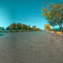 Roadside Carpark Sun Flare