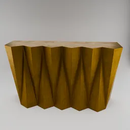 Art Deco Brass Console Table