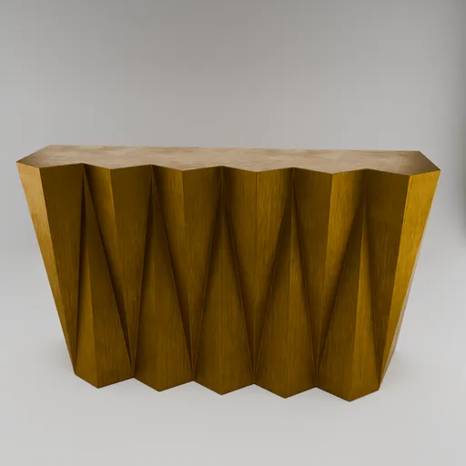 Art Deco Brass Console Table