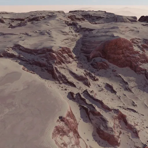 Desert Rocky Landscape Terrain