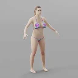 Rigged Caucasian Female Character