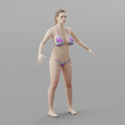 Rigged Caucasian Female Character