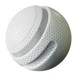 Perfored white plastic