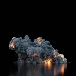 Massive Ground Explosion Static