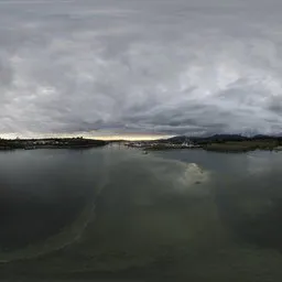 City Inlet Dramatic Sky