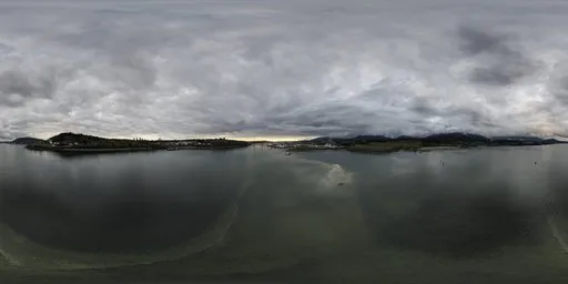 City Inlet Dramatic Sky