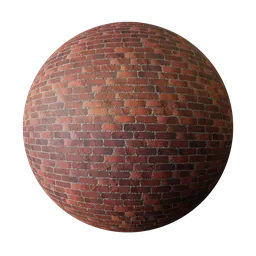 High-resolution PBR brick wall texture for 3D modeling and rendering, designed for Blender and other 3D applications.