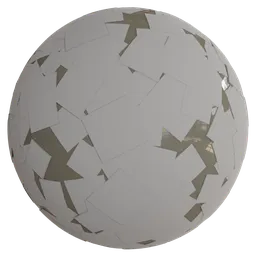 Papers scatered on wet shiny floor tile