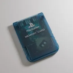 PS1 Memory Card – Translucent Blue