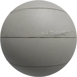 High-resolution concrete plaster PBR material for 3D modeling by Dimitrios Savva, Rico Cilliers.
